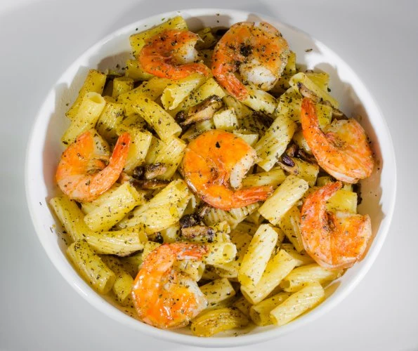Grammaw Knows Italian: Shrimp Penne Pasta with olive oil