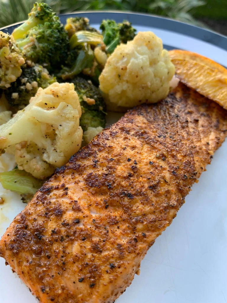 Brittani Bo Baker's Citrus Rubbed Pan Seared Salmon